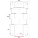Ver imagem 6 de Sapateira Giratória com Divisória para Botas 1.25m Branca
