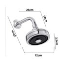 Ver imagem 2 de Ducha Auto-limpante Cromado Abs com Cano Inox Rainha Metais
