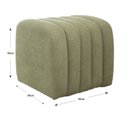 Ver imagem 3 de Puff para Sala de Estar Tube Boucle Verde Oliva