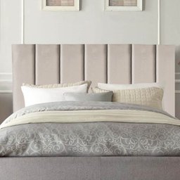 Cabeceira Cama Box King Estofada Carla 195cm Suede:bege - 2