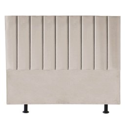 Cabeceira Cama Box King Estofada Carla 195cm Suede:bege - 1