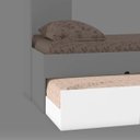 Ver imagem 7 de Cama Auxiliar Solteiro Infantil Madrid Branco Brilho - ÉdeCasaMóveis                                                                           