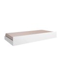 Ver imagem 1 de Cama Auxiliar Solteiro Infantil Madrid Branco Brilho - ÉdeCasaMóveis                                                                           