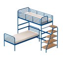 Ver imagem 2 de Beliche com Escada Lateral em Ferro Aço Carbono Tubular Teko Casatema MadeiraOriginals Verde/Álamo