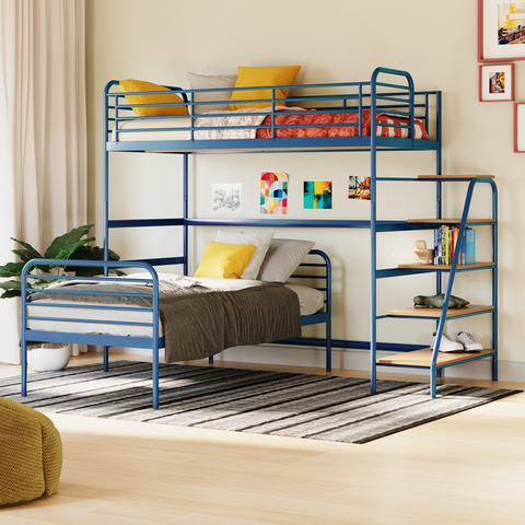 Beliche com Escada Lateral em Ferro Aço Carbono Tubular Teko Casatema MadeiraOriginals Verde/Álamo