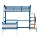 Ver imagem 4 de Beliche com Escada Lateral em Ferro Aço Carbono Tubular Teko Casatema MadeiraOriginals Verde/Álamo