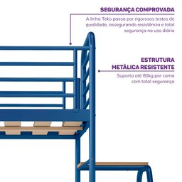 Beliche com Escada Lateral em Ferro Aço Carbono Tubular Teko Casatema - 6