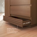 Ver imagem 6 de Cômoda Sapateira 1 Porta 4 Gavetas Samambaia CabeCasa MadeiraOriginals Marrom/Freijó