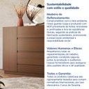Ver mais imagens de Cômoda Sapateira 1 Porta 4 Gavetas Samambaia CabeCasa MadeiraOriginals Marrom/Freijó