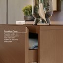 Ver imagem 4 de Cômoda Sapateira 1 Porta 4 Gavetas Samambaia CabeCasa MadeiraOriginals Marrom/Freijó