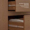 Ver imagem 5 de Cômoda Sapateira 1 Porta 4 Gavetas Samambaia CabeCasa MadeiraOriginals Marrom/Freijó