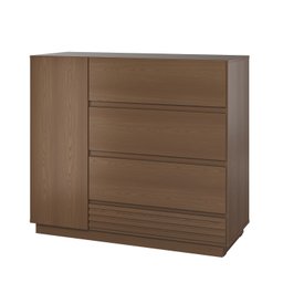Cômoda Sapateira 1 Porta 4 Gavetas Samambaia Cabecasa Madeiramadeira - 9