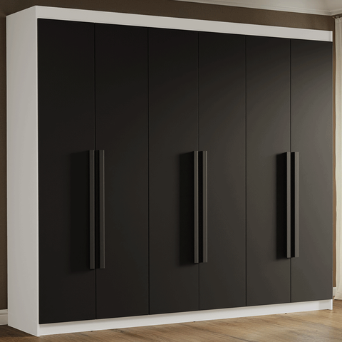 Guarda-roupa Casal 6 Portas Batentes Venus Madesa