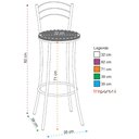Ver imagem 2 de Banqueta Alta Cromada Bc26/a A101 Treparoni