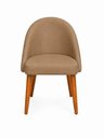 Ver imagem 5 de Kit 6 Cadeiras Lua Estofada Moderna Sala de Jantar Suede Cappuccino