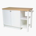 Ver imagem 6 de Bancada Gourmet Ilha Cozinha Ditália 2 Portas Cd-1028 Branco