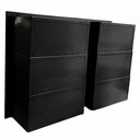 Ver imagem 6 de Caixa de Correios 6 Módulos Preta Tamanho 15x50x36cm Aço Preto