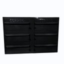 Ver imagem 1 de Caixa de Correios 6 Módulos Preta Tamanho 15x50x36cm Aço Preto