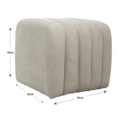 Puff para Sala de Estar Tube Boucle - 4
