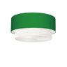 Plafon Banheiro Cilíndrico Cúpula Verde Folha Branco - 1
