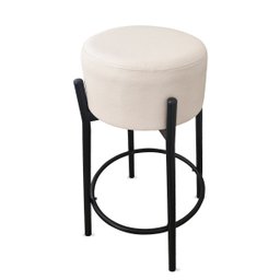Kit 2 Banquetas para Cozinha Balcão Bistrô Bancada Dre Média:off White - 2