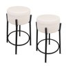 Kit 2 Banquetas para Cozinha Balcão Bistrô Bancada Dre Média:off White - 1
