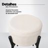 Kit 2 Banquetas para Cozinha Balcão Bistrô Bancada Dre Média:off White - 5