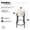 Kit 2 Banquetas para Cozinha Balcão Bistrô Bancada Dre Média:off White - 7