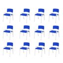 Ver imagem 2 de Kit 12 Cadeira Iso Infantil Creche, Escola Base Branco Azul