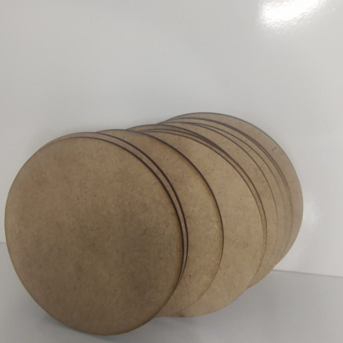 Suplat Sousplat Soupla Supla 10cm Kit com 50 Mdf Cor Cru - 6