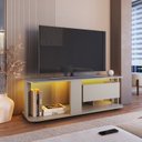 Ver imagem 1 de Rack para Tv até 55 Polegadas com 1 Gaveta e Iluminação em Led Rgb Ra0136