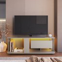 Ver imagem 4 de Rack para Tv até 55 Polegadas com 1 Gaveta e Iluminação em Led Rgb Ra0136