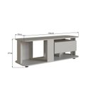 Ver imagem 3 de Rack para Tv até 55 Polegadas com 1 Gaveta e Iluminação em Led Rgb Ra0136