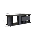 Ver imagem 3 de Rack para Tv até 55 Polegadas Estilo Gamer com 1 Gaveta e Iluminação em Led Rgb