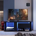 Ver imagem 4 de Rack para Tv até 55 Polegadas Estilo Gamer com 1 Gaveta e Iluminação em Led Rgb