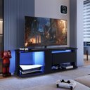 Ver imagem 1 de Rack para Tv até 55 Polegadas Estilo Gamer com 1 Gaveta e Iluminação em Led Rgb
