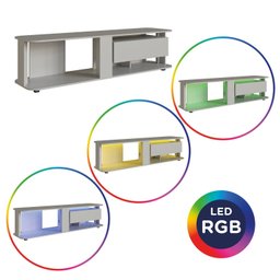 Rack para Tv até 65 Polegadas com 1 Gaveta e Iluminação em Led Rgb Ra0180 - 11
