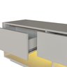Rack para Tv até 65 Polegadas com 3 Gavetas e 1 Nicho com Iluminação em Led Rgb Ra8001 - 8