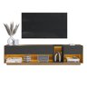 Rack para Tv até 65 Polegadas com 3 Gavetas e 1 Nicho com Iluminação em Led Rgb Ra8001 - 5