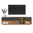 Ver imagem 6 de Rack para TV até 65 Polegadas com LED 180cm 3 Gavetas e 1 Nicho RA8001 Marrom