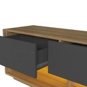 Ver mais imagens de Rack para TV até 65 Polegadas com LED 180cm 3 Gavetas e 1 Nicho RA8001 Marrom