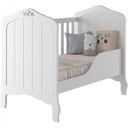 Ver imagem 7 de Quarto de Bebê 2 Peças com Berço Capitonê Cômoda 4 Gavetas Aquarella Espresso Móveis Branco
