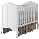 Ver imagem 4 de Quarto de Bebê 2 Peças com Berço Capitonê Cômoda 4 Gavetas Aquarella Espresso Móveis Branco