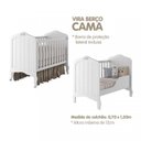 Ver mais imagens de Quarto de Bebê 2 Peças com Berço Capitonê Cômoda 4 Gavetas Aquarella Espresso Móveis Branco