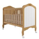 Ver imagem 5 de Quarto de Bebê 2 Peças com Berço Capitonê Cômoda 4 Gavetas Aquarella Espresso Móveis Bege/Nature/Branco