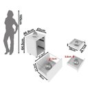 Ver imagem 5 de Conjunto 7 Peças 2 Mesas L com 1 Gaveteiro 2 Balcões e 2 3 Portas Espresso Móveis Branca