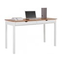 Ver imagem 2 de Escrivaninha Mesa Escritório de Madeira Maciça 2 Gavetas 140cm Coleção Gava