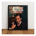 Ver imagem 1 de Quadro Motivacional Atitude Resolve Qualquer Problema Preto