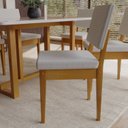 Ver imagem 5 de Conjunto Sala de Jantar 6 Lugares Retangular com Tampo de Vidro Mesa Filadélfia Cadeiras Miami