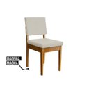 Ver imagem 6 de Conjunto Sala de Jantar 6 Cadeiras Tampo de Vidro Filadélfia Natural Cerejeira/Off White/Cinza